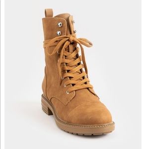Brown Combat Boots *NWOT*